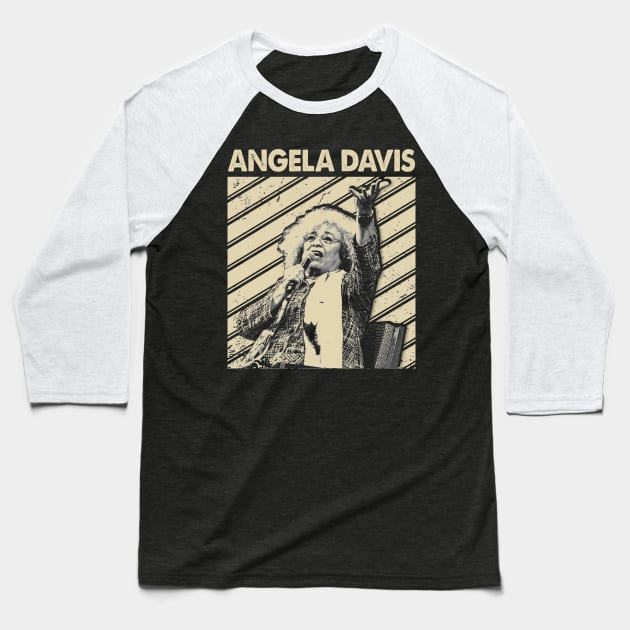 Power to the People Angela Symbolic Tee for Freedom Fighters Baseball T-Shirt by Anime Character Manga